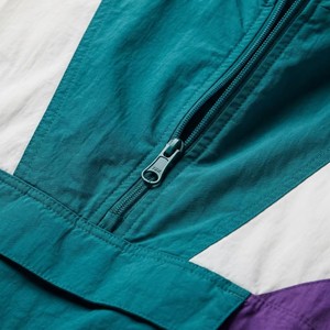 <b>Men's</b> Color Blocking Hooded Windbreaker <b>Jacket</b> Waterproof Quick Dry Breathable Eco-Friendly Polyester/Nylon Spring Sporty Loose - Product Image 4