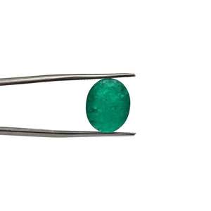 Esmeralda Creada en Laboratorio, Corte Ovalado, Gema Verde Suelta de 12x14.7mm, 7.20 Quilates, Certificada para Engaste de Joyería Hecha a Mano - Product Image 4