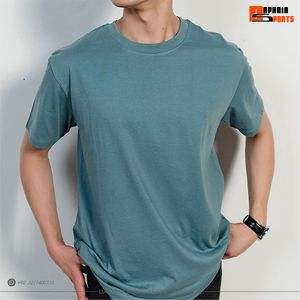 Wholesale Blank <b>T</b> <b>Shirts</b> for <b>Men</b> Premium Cotton <b>Crew</b> <b>Neck</b> Oversized Streetwear Casual Short Sleeve Tops For Unisex - Product Image 6