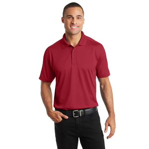 Polo de Manga Corta Rojo Sólido para Hombre, 100% Algodón Piqué, Transpirable, Corte Regular Informal - Product Image 4