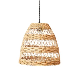 Contemporary Oval Rattan Lampshade Hollow Straw Pendant Light Shade Classic Hanging Ceiling <b>Lantern</b> Shaped <b>Lamp</b> Cover for B2B - Product Image 2