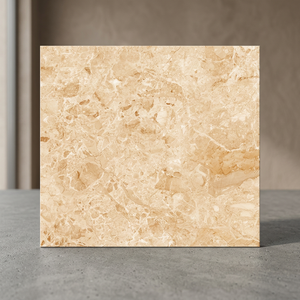 Carreaux de sol en porcelaine brillante Glamour Crema Digital 600x600mm, résistants aux acides, antibactériens, antidérapants, céramique de qualité supérieure - Product Image 5