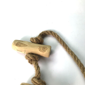Décorations d'aquarium en bois naturel en forme de cylindre avec cordelette pour ornement de bassin à poissons - Product Image 5