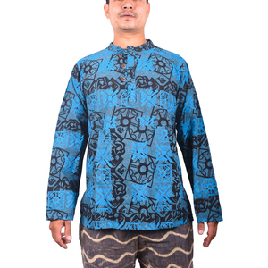 Ensemble cadeau culturel et touristique Kurtha en coton bleu unique - Product Image 1