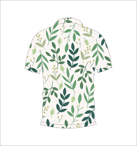 เสื้อโปโลลายใบไม้แบบกำหนดเอง พิมพ์ลายแบบซับลิเมชั่น แขนสั้น สำหรับกอล์ฟ ระบายอากาศได้ดี เหมาะสำหรับชุดทีม ชุดลำลอง ชุดกีฬา - Product Image 5
