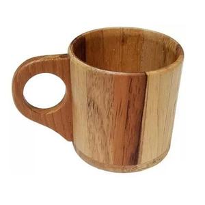 Taza de Café de Madera Hecha a Mano, Forma Redonda, Decoración Rústica para el Hogar, Artesanía Natural Ecológica - Product Image 1