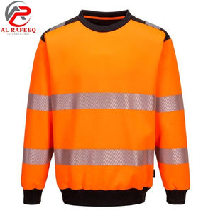 Sweat-shirt à col rond réfléchissant haute visibilité pour hommes et femmes, en polaire, hiver 2026, prix abordable, vente en gros - Product Image 2