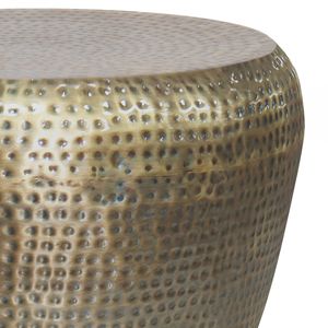 Antique <b>Gold</b> Preston Metal <b>Side</b> <b>Table</b> Elegant Living Room Furniture - Product Image 2