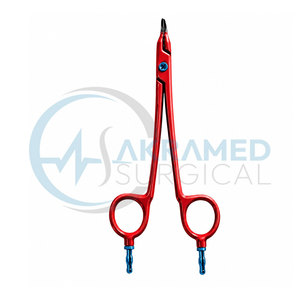 Tijeras Bipolares Premium Rectas de 14cm, 16cm, 18cm y 20cm, Instrumento Quirúrgico de Acero Inoxidable Rojo - Product Image 4