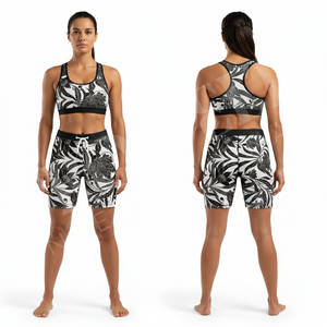 Shorts de yoga pour femmes, personnalisés, imprimés, taille haute, compression, vêtements de sport, extensibles, OEM ODM - Product Image 3