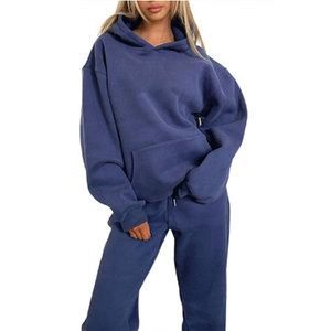 Survêtements amples et décontractés pour femmes, personnalisables avec logo, streetwear d'hiver de haute qualité, style baggy, sportswear élégant - Product Image 2