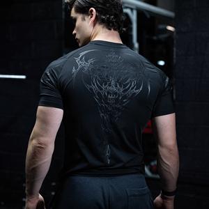 Camiseta Deportiva de Manga Larga para Hombre, Diseño Sublimado Personalizado, Compresión, Estilo Urbano, para Gimnasio y Fisicoculturismo - Product Image 1