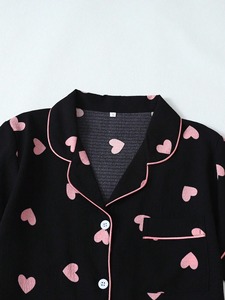 Ensembles de pyjamas en soie pour femmes, vente en gros, élégants, thermiques, taille élastique, logo avant, respirants, pour l'été - Product Image 2