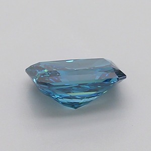 Diamant CVD de taille Radiant, bleu vif fantaisie, clarté SI1, polissage excellent, pierre cultivée en laboratoire certifiée, pièce de bijouterie haut de gamme disponible - Product Image 2