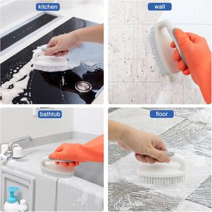 Spazzole per Pulizia con Setole Rigide Resistenti per Bagno, Doccia e Cucina - Spazzola per Scrubbing con Manico Confortevole per Pulire la Vasca - Product Image 2