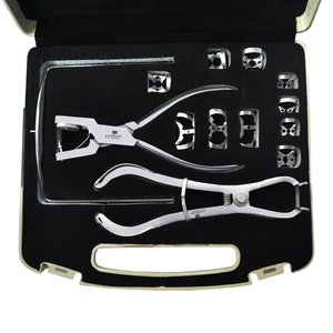 Kit de valise d'instruments dentaires endodontiques : Pinces en caoutchouc, Pince argentée pour molaires, Pince Ainsworth, Certifié CE Classe - Product Image 1
