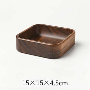 Platos de Madera de Acacia Personalizados al por Mayor, Bandejas de Madera Japonesas, Platos y Vajilla para la Cena Familiar - Product Image 5