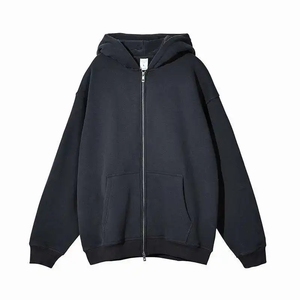 Sudadera con capucha extragrande para hombre, de invierno, de forro polar grueso, transpirable, con impresión personalizada, logotipo bordado, ropa urbana, venta al por mayor - Product Image 5