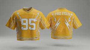 Maillot de sport à manches courtes personnalisé en gros, unisexe, léger, respirant, en molleton, avec numéro d'équipe imprimé, 100 % coton - Product Image 6