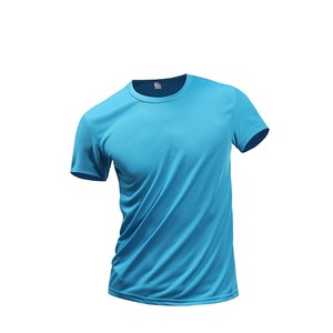 Affordable Wholesale Breathable Mesh Sports T Shirt Custom Logo Quick Dry Polyester Athletic Tee CE - Product Image 4