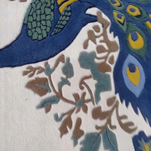 Tapis de luxe à motif floral paon, tufté à la main, pour salon, chambre, antidérapant, durable, décoration intérieure XL - Product Image 5