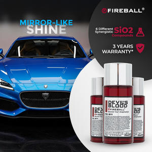 Revêtement céramique Fireball Devils Blood SiO2 105ml (3 flacons de 35ml) Durabilité 3 ans Finition brillante haute réflectivité - Product Image 5