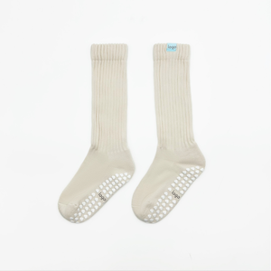 Custom Logo Woven Label <b>Slouch</b> Grip <b>Socks</b> <b>Women</b> Yoga Ballet Dance Compression Tube Crew Custom Pilates <b>Socks</b> OEM High Quality - Product Image 3