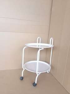 Modern Design Lumetal Stainless Steel <b>Foldable</b> Living Room Furniture Mobile Storage Rack Small Side Bedside Sofa Coffee Table - Product Image 4