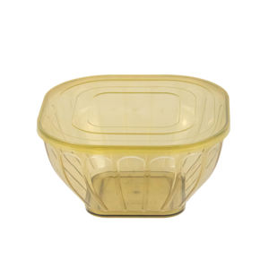 Practical and Durable <b>Plastic</b> Square <b>Food</b> <b>Container</b> <b>with</b> <b>Lid</b> Stackable Design for Storing Fruits Meals Snacks Leftovers - Product Image 1