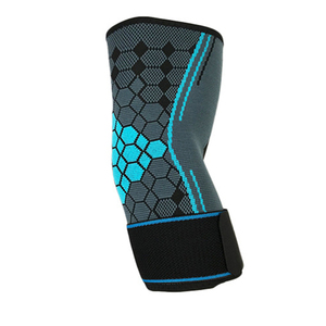 Genouillère unisexe respirante en Spandex et Polyester, manchon de compression, motif hexagonal orange et noir, à enfiler - Product Image 4