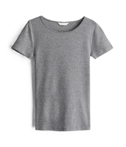 Camisetas de manga corta de algodón acanalado para mujer, talla grande, transpirables, de alta calidad, para verano, con logo personalizado. - Product Image 5