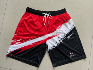 Custom <b>Men</b> Graphic Board Shorts Quick Dry Beach Swim <b>Trunks</b> Red Black Abstract Print Surf Shorts Lightweight Water Sports Swim - Product Image 6