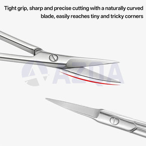 Tijeras Profesionales de Acero Inoxidable para Cutículas y Cejas, Set de Tijeras de Belleza para un Cuidado Preciso de las Uñas - Product Image 5
