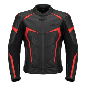 Men's <b>Biker</b> Leather <b>Jacket</b> – Custom Motorcycle Racing Motorbike Auto Racing Wear Online Sale - Product Image 1