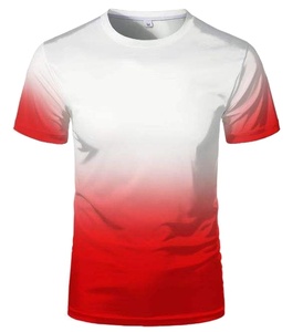 <b>100</b>% <b>Polyester</b> High Quality Breathable Sublimation T-<b>Shirts</b> with Custom Colors Designs Faux Bleached Finish Short Sleeve for Men - Product Image 1