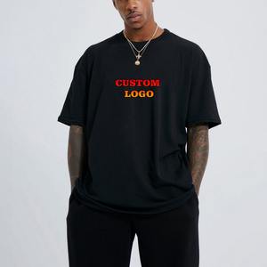 เสื้อยืดโอเวอร์ไซส์แบบสั่งทำพิเศษ ลายพิมพ์ซับลิเมชั่น สวมใส่สบาย ระบายอากาศได้ดี สไตล์สตรีทแวร์ สีดำ แต่งแพทช์ปักลาย ทรงหลวม - Product Image 1