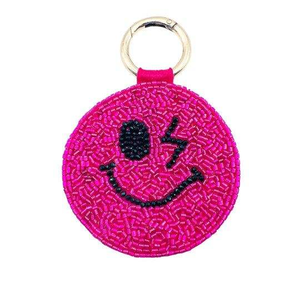 Trendy Woven Seed Beads Embroidery <b>Bag</b> Charms with Artistic Design Handmade Beaded Light Keychain Color <b>Changing</b> Leather - Product Image 5