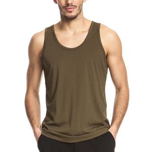 Camiseta sin Mangas de Algodón y Poliéster de Primera Calidad, de Secado Rápido, Cuello Redondo, Corte Regular, Diseño de Moda Muy Popular para Hombre - Product Image 4
