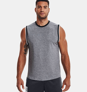 Camisetas sin mangas personalizadas con logotipo OEM de alta calidad, 100% algodón, para hombre, con estampado DTG, estilo vintage, ropa de calle, camisetas sin mangas para hombre. - Product Image 2