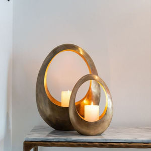 Home Decorative Accent Designer Brass T-light Candle Holder Tabletop <b>Decoration</b> Item Supplies From India - Product Image 4