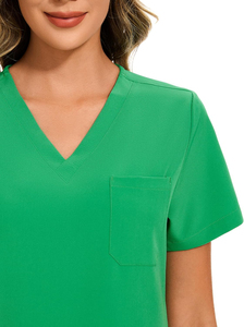 Custom Logo Nurse <b>Scrubs</b> <b>Set</b> Stand Collar Medical Uniform Short Sleeve Hospital Wear Unisex Breathable Comfortable <b>Scrub</b> <b>Sets</b> - Product Image 4