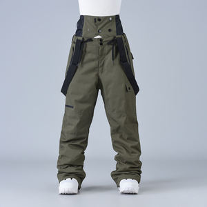Pantalones de Esquí y Snowboard para Hombre, Impermeables, Aislantes, con Tirantes Ajustables, Bolsillos Tipo Cargo, para Deportes de Invierno al Aire Libre - Product Image 1