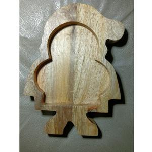 ถาดเสิร์ฟรูปซานตาคลอส ถาดมะม่วงธรรมชาติ สำหรับเสิร์ฟที่บ้าน โรงแรม และร้านอาหาร  รับสั่งทำตามแบบได้ - Product Image 1