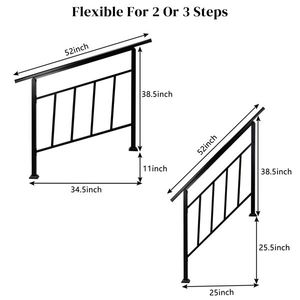 Corrimano in Ferro Nero Opaco Artisasset a 3 Livelli per Scale e Passerelle da Esterno - Product Image 5