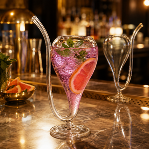 Verres à cocktail transparents en borosilicate faits à la main de 350 ml, sans plomb, coupe Martini, verres à margarita, verrerie de bar réutilisable en gros - Product Image 6