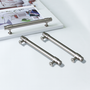 Tirador de Gabinete Moderno de Aleación de Zinc, Estilo Cilíndrico, Acabado Níquel Cepillado, Herraje Minimalista para Muebles, Precio de Fábrica OEM, Duradero - Product Image 3
