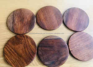 Posavasos de nogal de excelente calidad, posavasos para bebidas, escritorio de oficina premium y estilo doméstico para uso en restaurante, alfombrillas y almohadillas de madera - Product Image 3