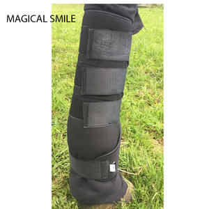 Bottes d'écurie pour chevaux de haute qualité avec coque extérieure en néoprène, super efficaces pour prévenir la surchauffe des pattes avant et arrière - Product Image 6