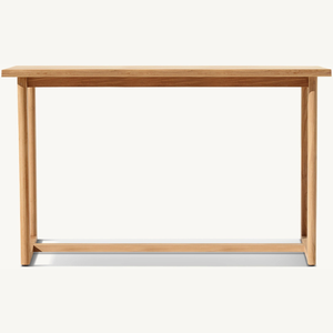 Mesa rectangular de madera de teca resistente, apta para uso en exteriores, con un estilo simple y moderno que es duradero. - Product Image 1