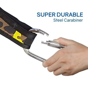 Correas AB - Par de Correas para Ejercicios Abdominales en Casa, para Barra de Tracción, Levantamiento de Piernas Colgante, Equipo de Entrenamiento SixPack, Poliéster/Nailon - Product Image 4